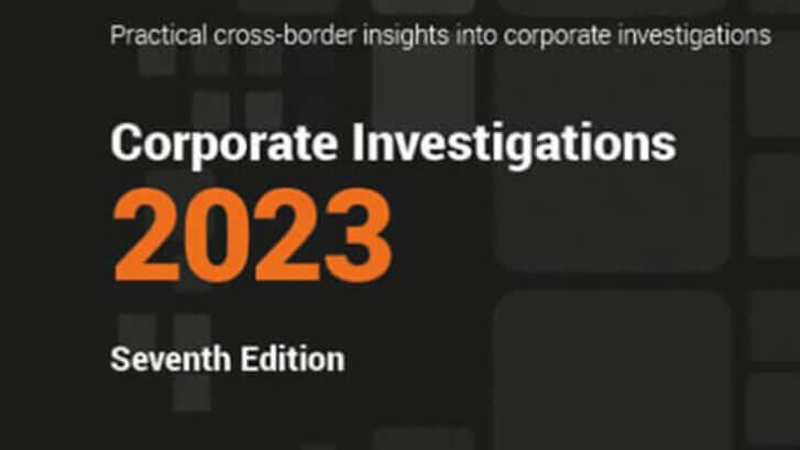 Photo of BCL partners author the England & Wales chapter of ICLG: Corporate Investigations 2023
